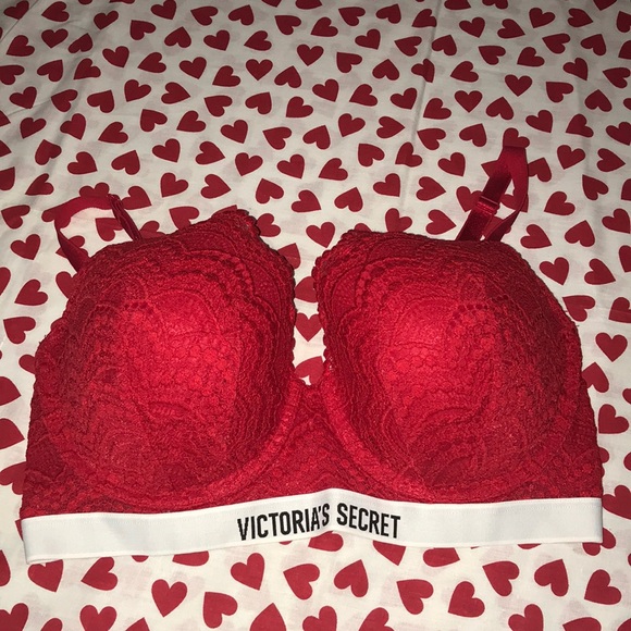 Super sexy red Victoria’s Secret under wire bra (36DD) - Picture 2 of 8